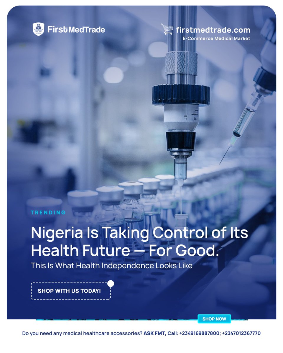 eCommercemedmkt's tweet photo. ⚡ Naija, healthcare is evolving fast! Nigeria and Brazil are partnering to produce medicines and vaccines locally. This means more affordable drugs, new factories, over 1,200 jobs, and treatments closer to home. https://t.co/ccrJuAy75r