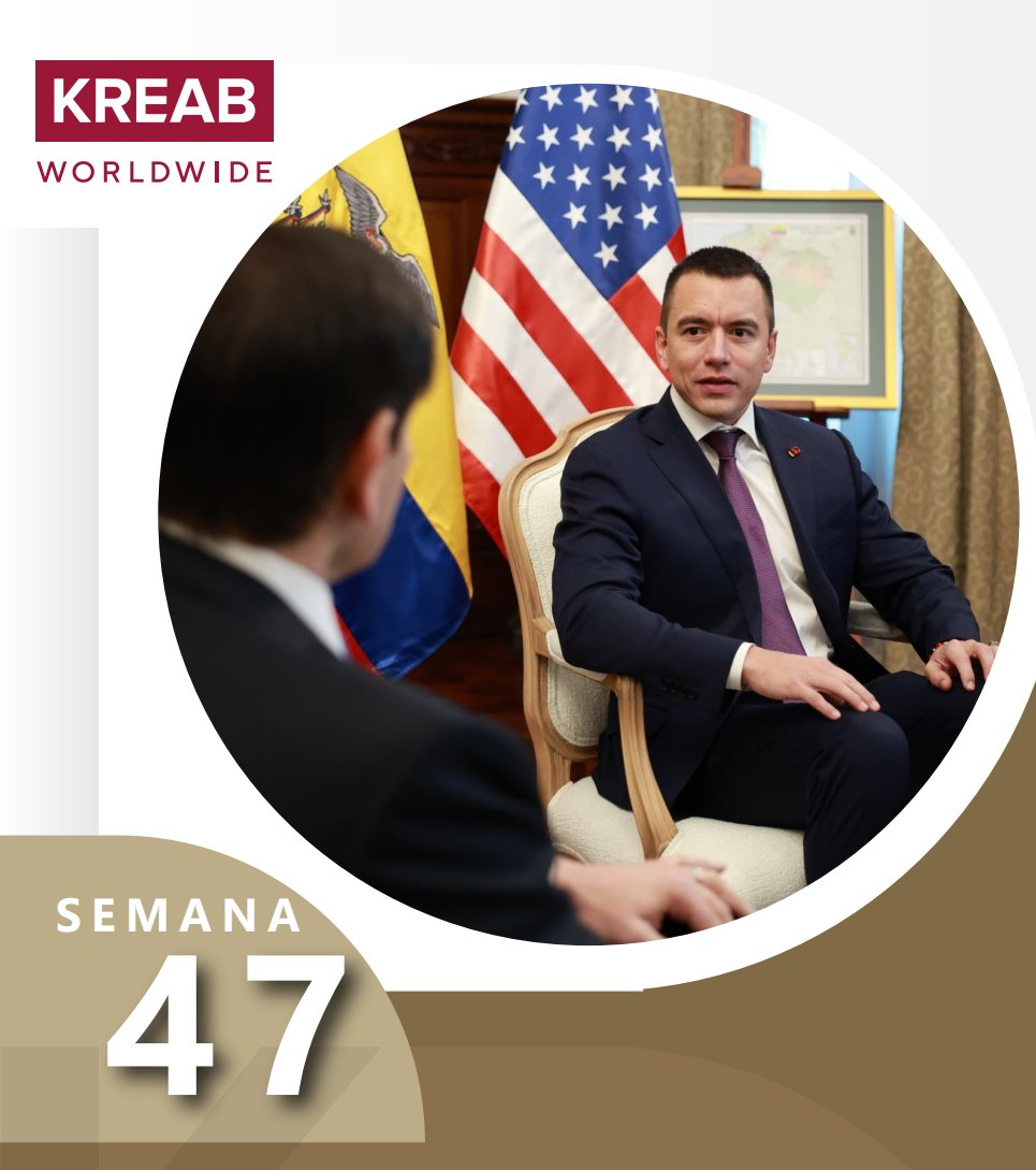 𝗜𝗻𝗳𝗼𝗿𝗺𝗲 𝗦𝗲𝗺𝗮𝗻𝗮𝗹 𝗞𝗥𝗘𝗔𝗕 - Semana 47

Conoce las noticias más relevantes del Ecuador del 21 al 27 de noviembre:  

Léelo aquí 👇
linkedin.com/feed/update/ur…