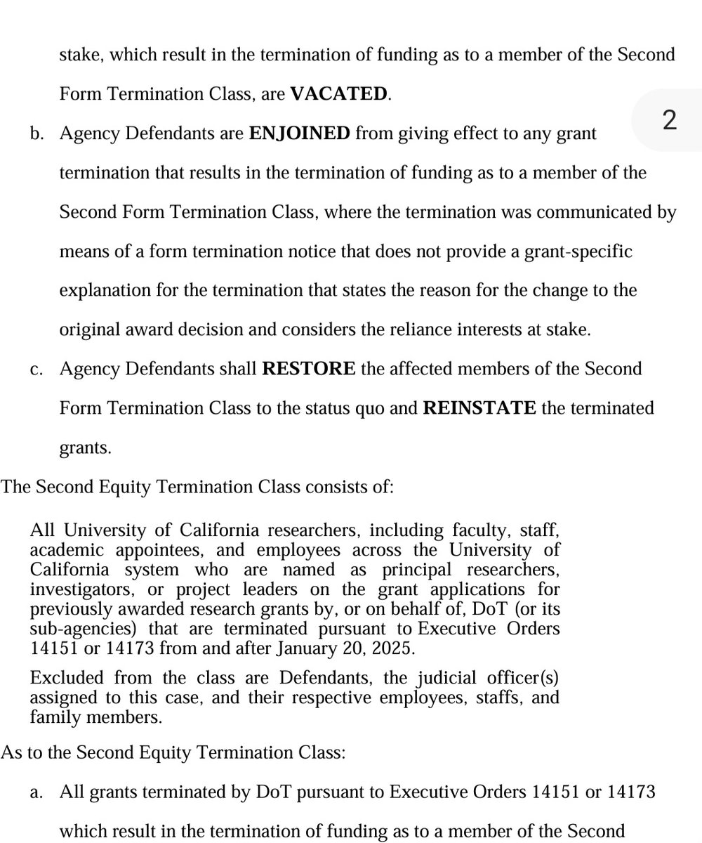 On Wednesday, <a href="/NIHDirector_Jay/">Jay Bhattacharya, MD, PhD</a> claimed that NIH couldn't cancel the ideologically-driven grants I highlighted in my article because of a court injunction.

This is incorrect. (See the attached injunction text.)

1. The injunction only bars grant cancellations that don't give