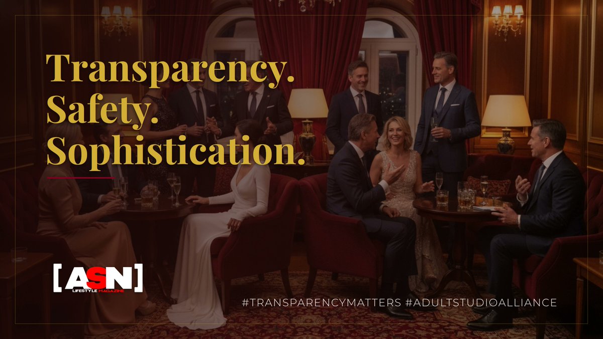 ASNLifestyleMag's tweet image. Transparency and safety are the new luxury. At ASN, we champion Adult Studio Alliance’s code of conduct: setting standards our sophisticated readers deserve. How do you define trust in adult media? Share your thoughts. #TransparencyMatters #AdultStudioAlliance