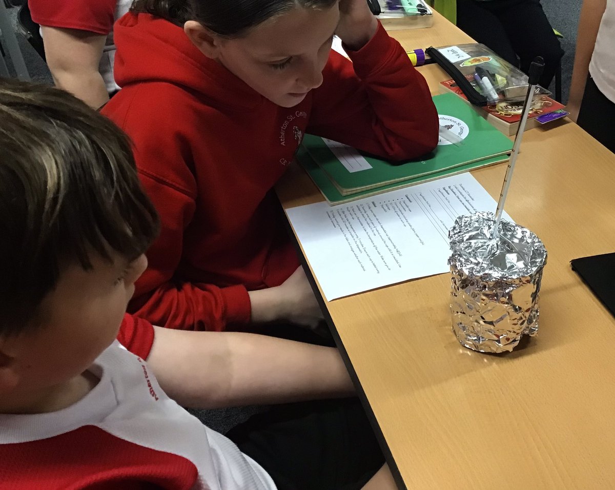 AthertonStG's tweet image. Year 5/6 have been testing materials in Science this week to see which one will remain the warmest over a period of time. #creatingabetterfuture @TheWingsCE