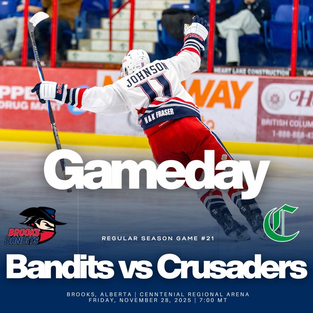 GAMEDAY

The Bandits are back in action at home for the first game of a three game home stand!

🕖 7:00 MT
📍 Centennial Regional Arena
📺/📻 FloHockey or New Country 105.7!