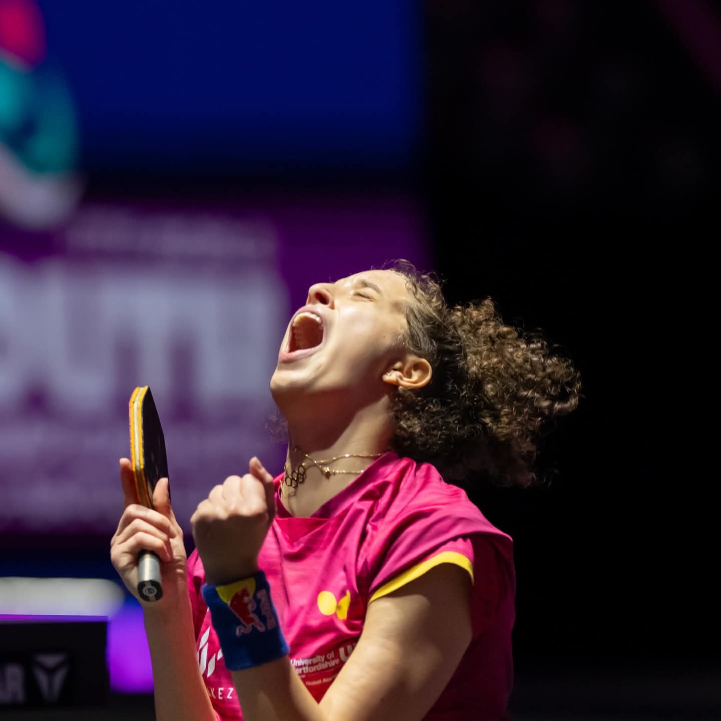 نجمة منتخب مصر لتنس الطاولة، هنا جودة. (وكالات)