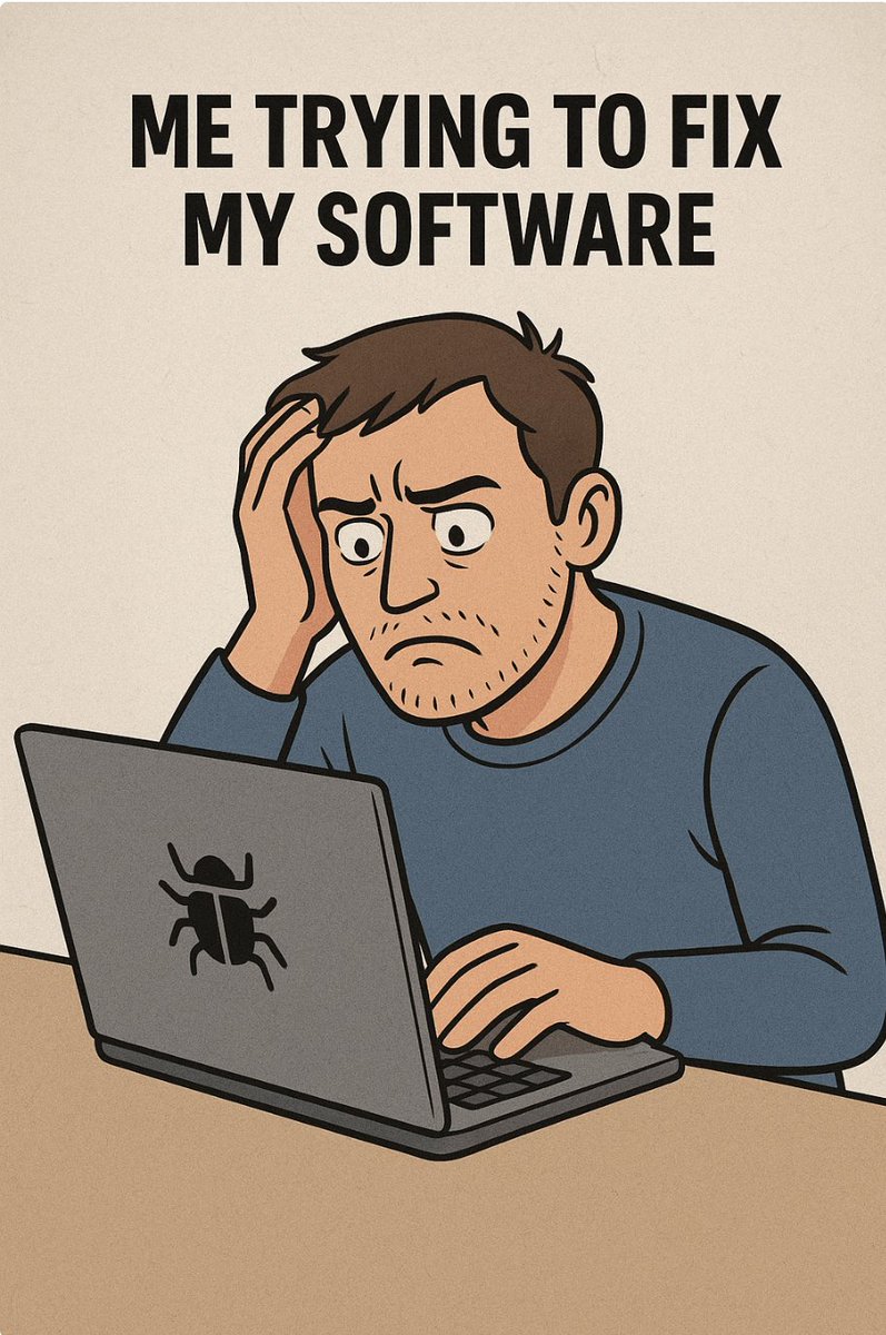 Vladimi70956307's tweet image. When you try to fix one tiny bug and suddenly your whole software starts acting like it wants to retire early. 🤦‍♂️📷 #programmerlife #debugging
@domaprotocol