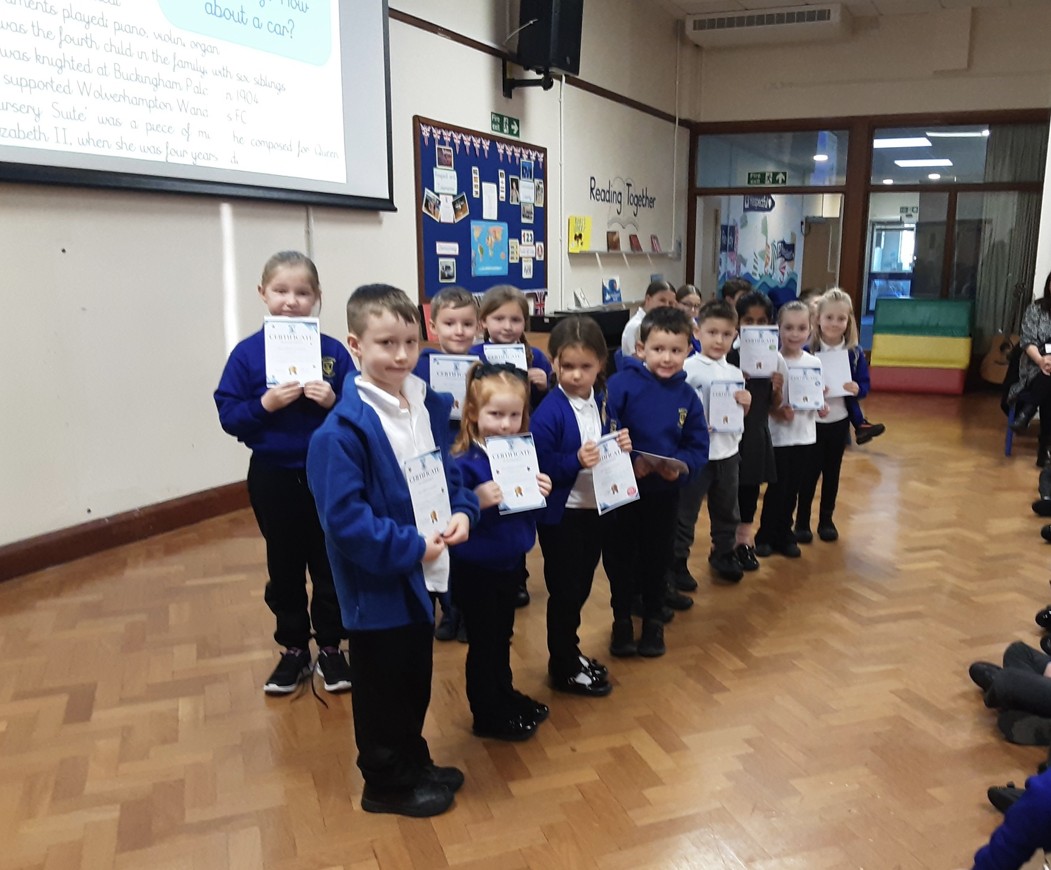 Well done to all children who were awarded with certificates in assembly today. There have also been some really good pieces of work shared with the Principal and Vice-Principal this week, showing the progress that a lot of children are making.