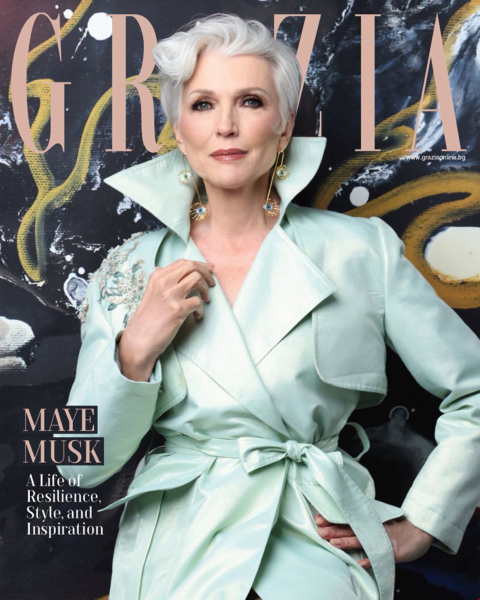 mayemusk's tweet image. My new cover for Grazia magazine Bulgaria 🇧🇬🤩 @XFashion 
Also, my book is available in Bulgarian. 😍
Photography: @fadilberisha 
Art: Adela Osmani
Styling: Vesa Gashi
Set Assistants: Emir Demhasi, Adi Cena, Luis Calvo
Makeup: Vincent Tran
Hair: Senada K. Ceka
Producer: Kyle Le…