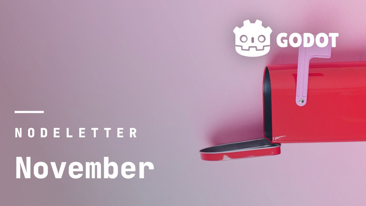 godotengine's tweet image. November&apos;s Newsletter is out!

🌐 Read the entry on the web: godot.news/archive/the-no…

📬 Subscribe via email or RSS: godot.news/subscription/f…