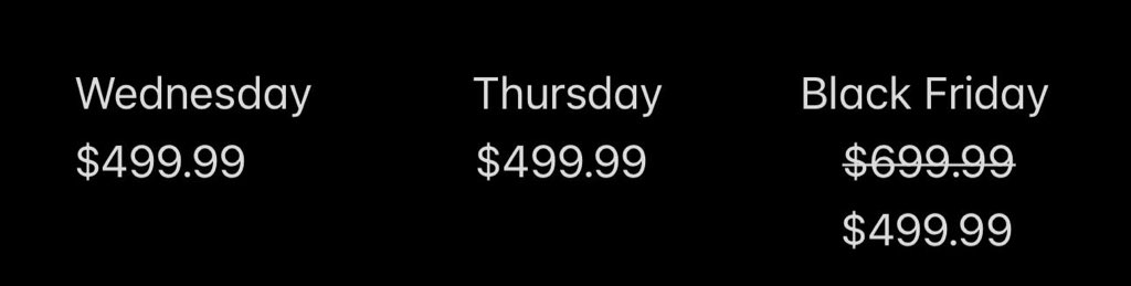 Black Friday be like…