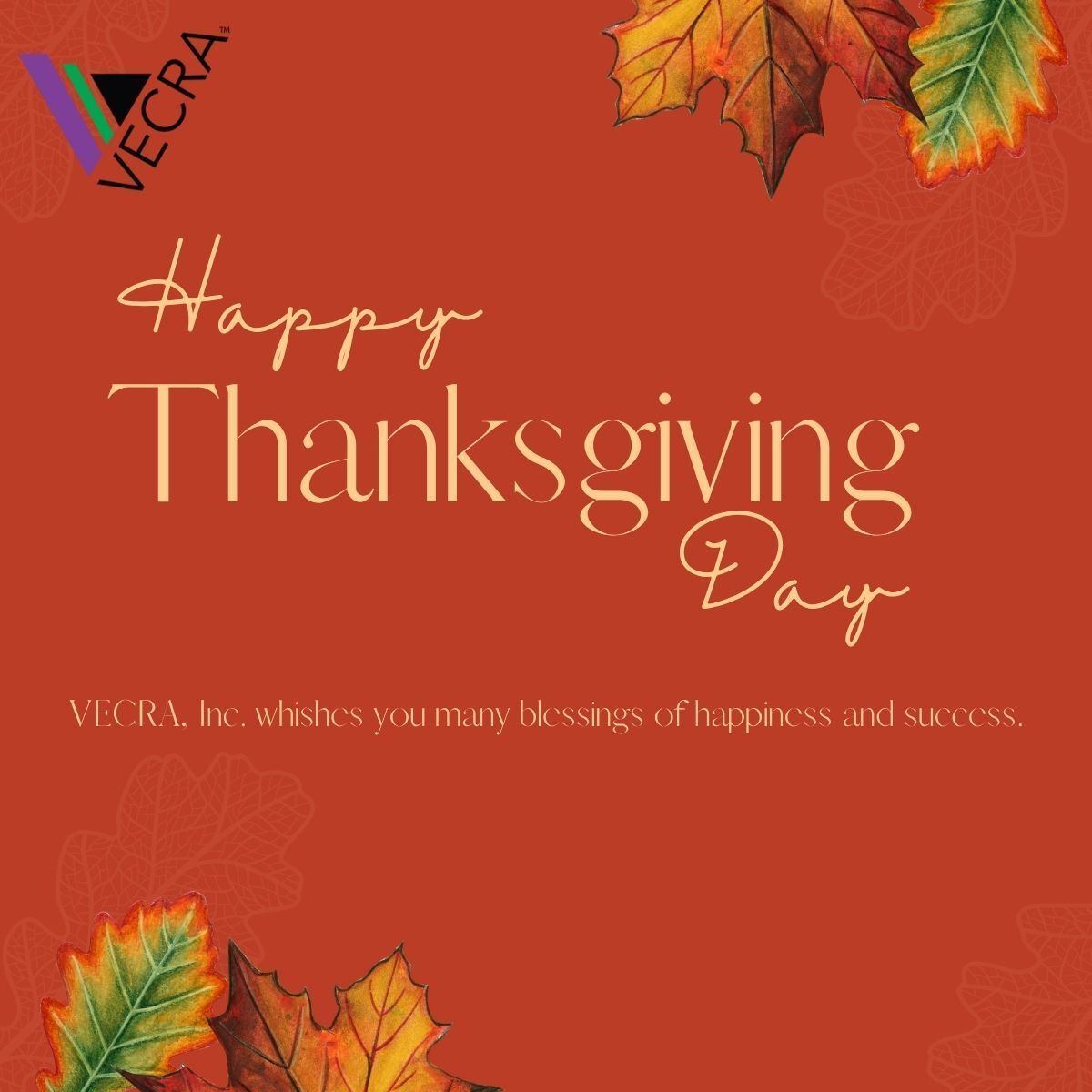 vecrainc's tweet image. Grateful for our partners, teams, and communities who make meaningful work possible. Wishing everyone a safe and happy Thanksgiving. 🧡

#Thanksgiving #Gratitude #VECRA