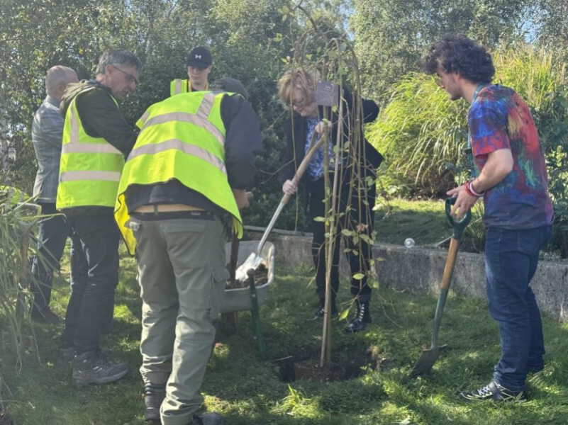 AyrshireColl's tweet photo. Celebrating #TreePlantingWeek🌳
Our student-led Brighten Our Campus project is thriving! From planting our official flower, the Blue Columbine, to adding Willow, Cherry, Fig & Monkey Puzzle trees. Thanks to Dalkia for the making this possible💙🌿
#AyrshireCollege https://t.co/Lm7KjDPoDX
