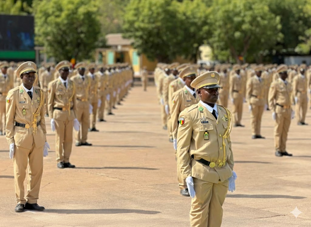 maliactu's tweet image. La 47ème promotion d'officiers de l'EMIA (343 stagiaires) a fait sa sortie officielle à #Koulikoro. 🇲🇱🎓 Baptisée « Général de Brigade Pagassi Sangaré », cette cohorte est prête à défendre la nation. Le Chef de l'État a marqué son soutien en offrant un autocar neuf à l'école.