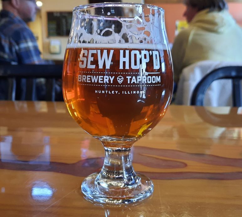 Our Daily Pour: Copperhead Trail Helles Bock (4.25) from Sew Hop'd in Huntley, IL.