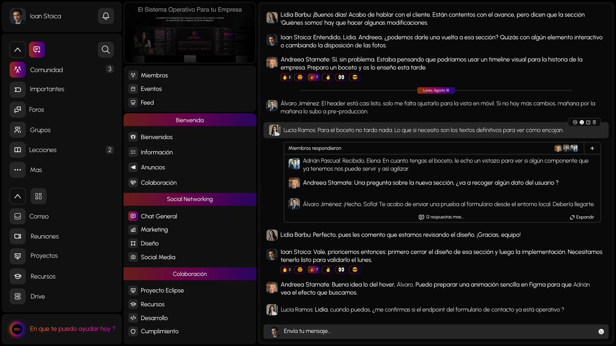 EclipseTechEs's tweet image. Soberanía. Privacidad. Control. 🇪🇸

Desde Valencia a Europa. La alternativa a Slack, Teams, Discord y más, para Start-ups, Pymes y sectores críticos.

Disponible pronto: eclipsetech.es