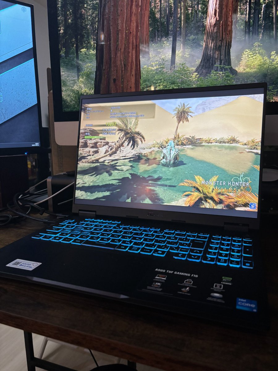 apache_msy's tweet image. MacBookAir2013がついに死んだのでPC入替
まぁモンハンできるくらい