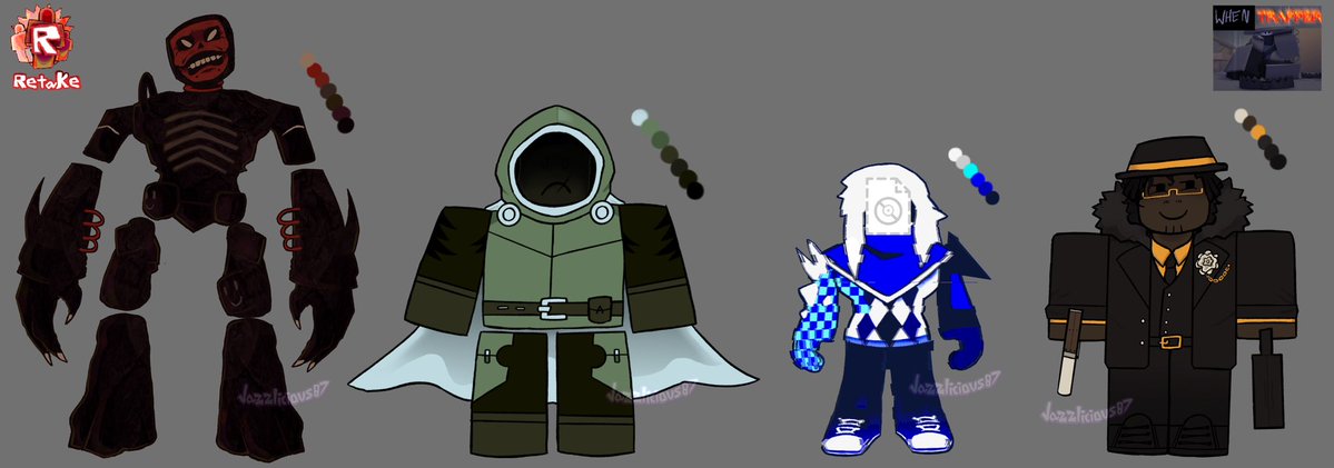 jazzlicious07's tweet image. Hello #biastsweep 

I have a love-hate relationship with this game, but I think it has charms. I wanted to do my own take on each of the Entities’ designs and give them a unique look to make them stand out from each other.

Hope you all enjoy!
#roblox #robloxart #biast