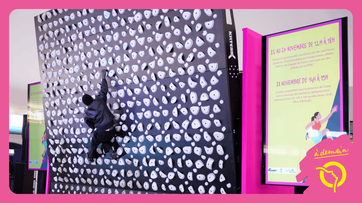 Ligne1_RATP's tweet image. [Sport] 🧗‍♀️ Suivez en direct la grande finale d’#escalade organisée avec la @FFME_officiel à l’occasion des #RATP Vertical Series via ce lien ▶️ youtube.com/live/sx7B-5z1A…