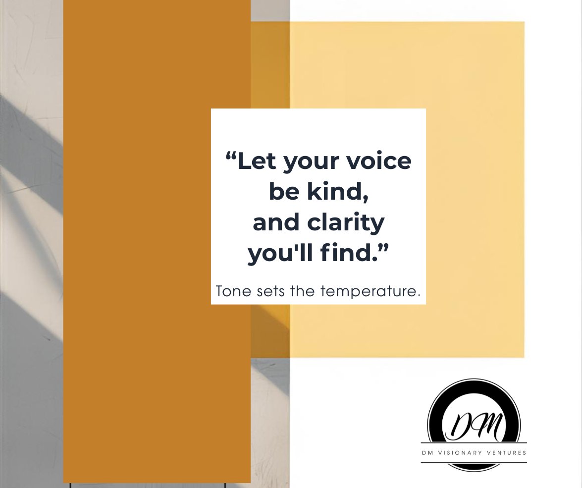 Speak with kindness and clarity to create genuine connection long before the message sinks in. 🗣️✨ #StrategicCommunication #ActiveListening #DMVV #VisiontoVenture