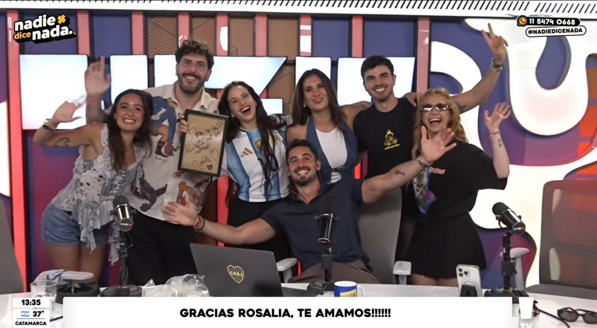 Los que criticaron la nota, ella quería esto hablar boludeces y no tanto de su disco tiene un equipo atrás y saben lo que hacen, Rosalía eligió Luzu y eso les jode! 
#nadiedicenada