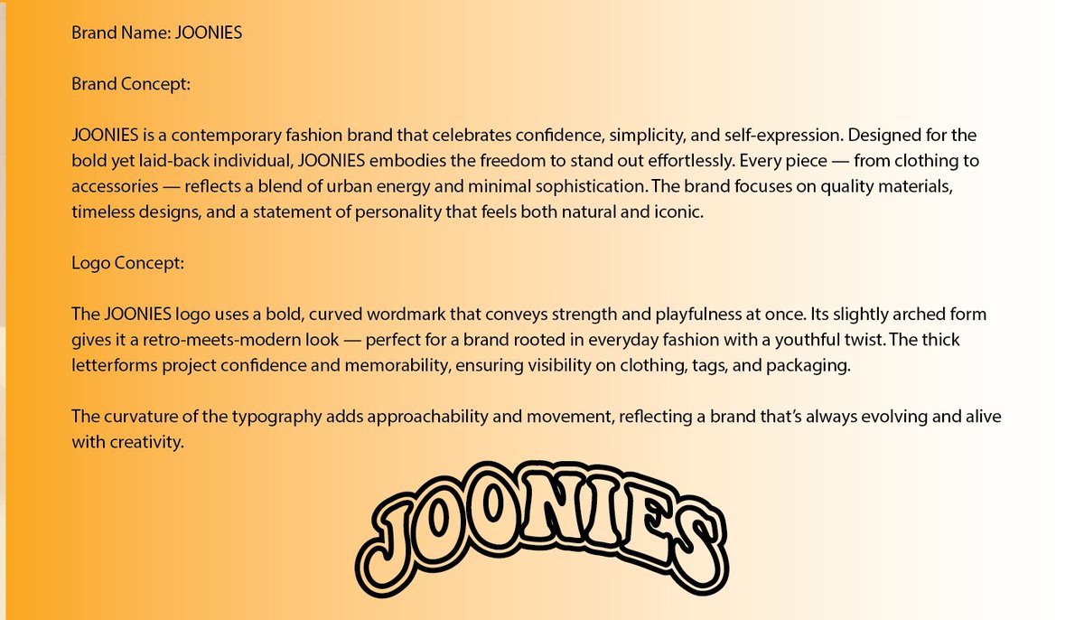 OlabsAustine's tweet image. Designed by me — presenting JOONIES, a bold and vibrant brand identity built to stand out and connect instantly.
Strong typography, rich contrast, and a memorable flow that shapes the brand’s personality from the very first look .  #GraphicDesign #brand #graphicsdesigner