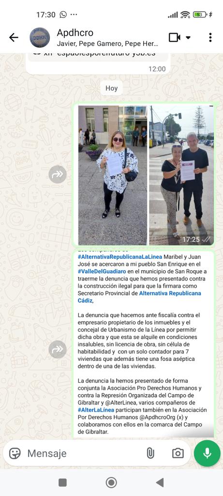 AlterLaLinea's tweet photo. Denunciamos a concejal de urbanismo y a funcionario jefe letrado d @Ayto_LaLinea y al empresario #Asaco P.M.M inhumano y cruel, alquilar casas insalubres ilegales sin celular habitabidad y solo contador luz y agua para la 7 casas,no paga impuestos, los cobro en dinero negro @hrw https://t.co/eOUZYpKEAx