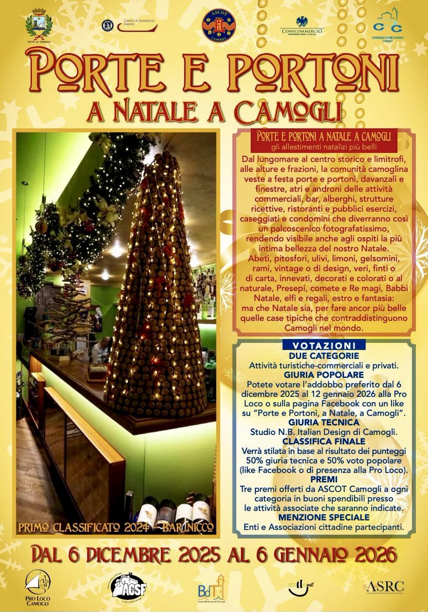 EsperimentidiMG's tweet image. 𝐏𝐨𝐫𝐭𝐞 𝐞 𝐩𝐨𝐫𝐭𝐨𝐧𝐢 𝐚 𝐍𝐚𝐭𝐚𝐥𝐞. 𝐋𝐞 𝐥𝐮𝐜𝐢 𝐝𝐞𝐥𝐥𝐞 𝐅𝐞𝐬𝐭𝐞 𝐢𝐥𝐥𝐮𝐦𝐢𝐧𝐚𝐧𝐨 𝐂𝐚𝐦𝐨𝐠𝐥𝐢. La magia del Natale veste l’incantevole Golfo Paradiso 💫
#Liguria #eventi 
…ggrace-graceinthekitchen.blogspot.com/2025/11/porte-…