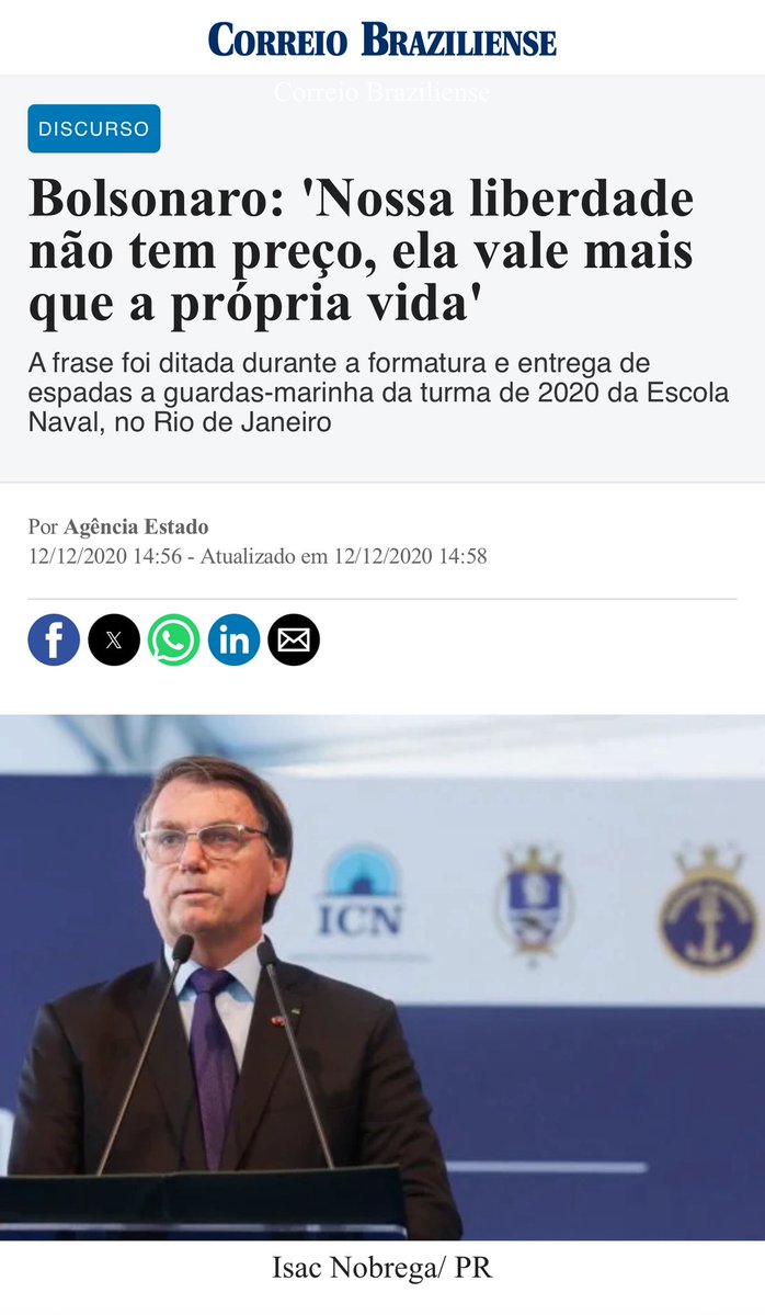 ClauAker's tweet image. Por mais irônico e utópico que pareça… ele foi preso justamente por lutar pela liberdade. 👀