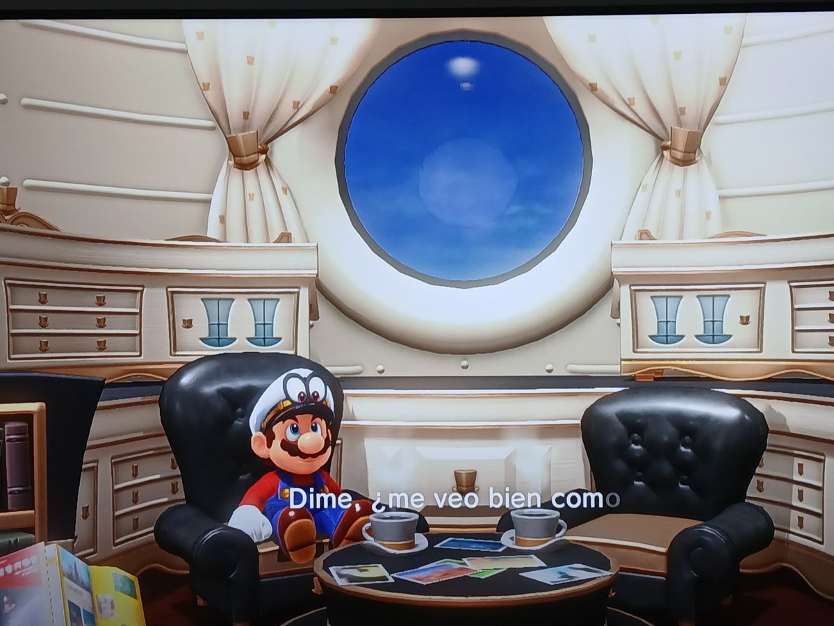 Estoy jugando Super Mario Oddesey en mi tv 4k y así se ve