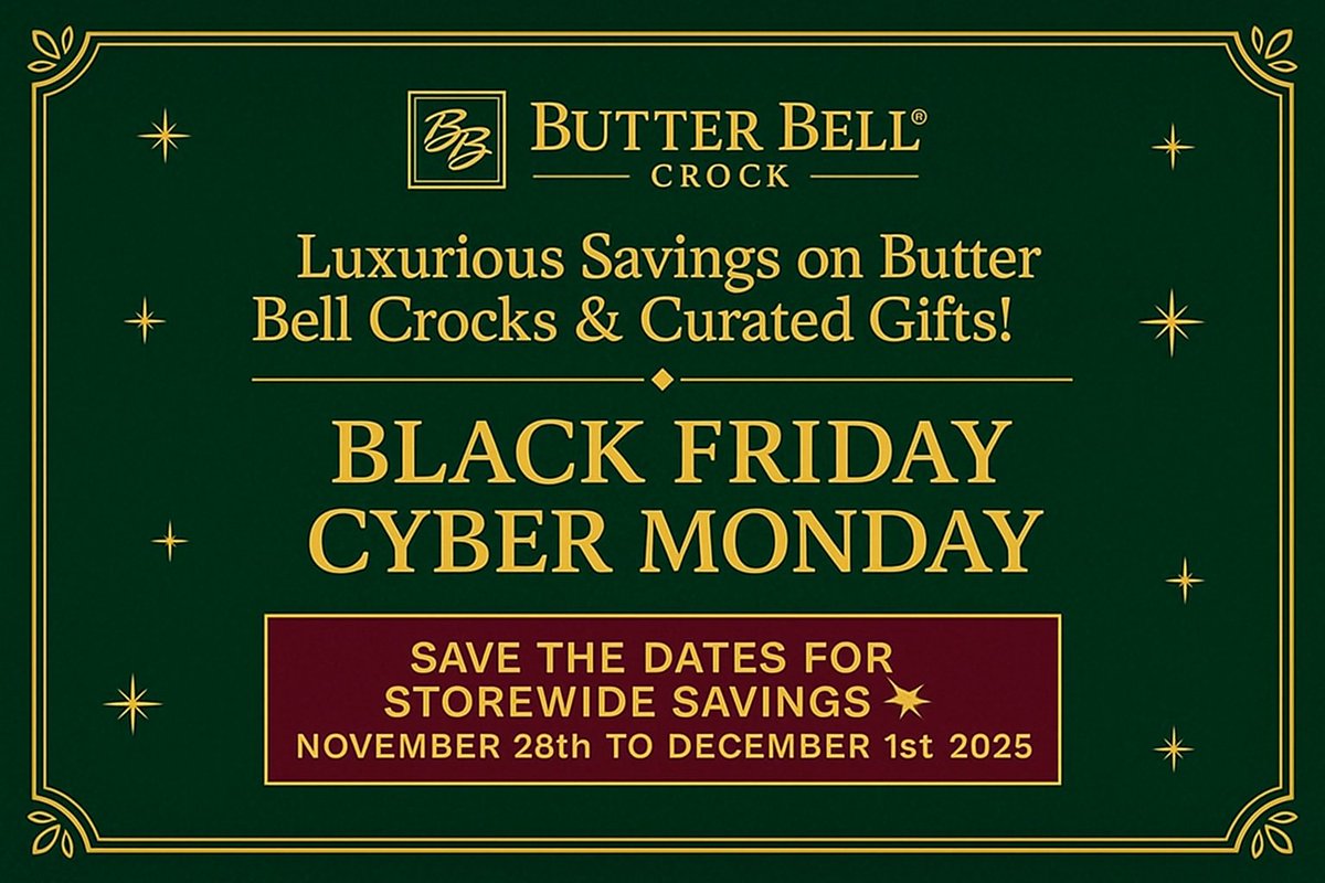 ButterBellCrock's tweet photo. Your Holiday Butter, Elevated: 20% Off Sitewide - https://t.co/EI7tcrL9PX https://t.co/CsakI8GCm5