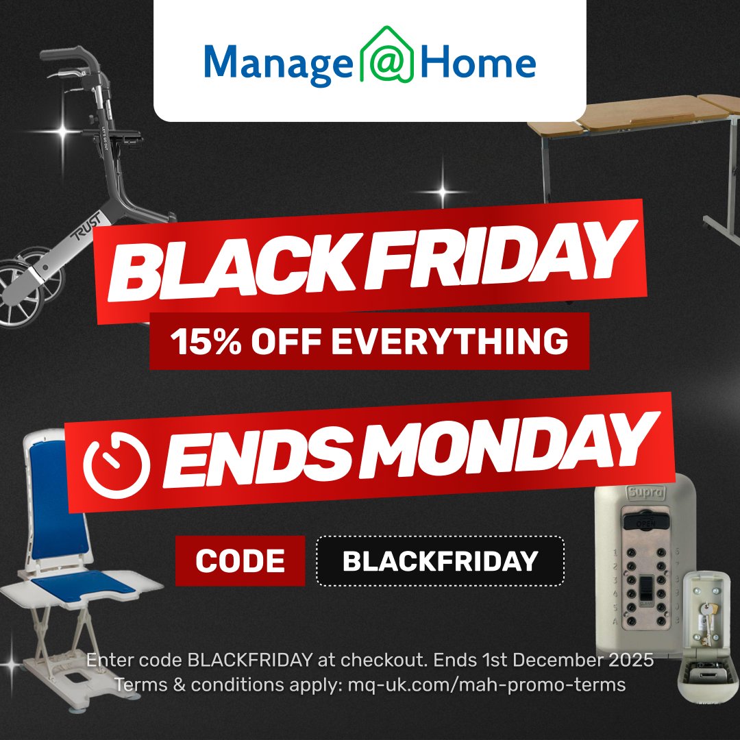 ManageAtHome's tweet image. ENDS MONDAY — 15% OFF SITEWIDE
Black Friday is on and every single product’s included.
Use BLACKFRIDAY at checkout.

SHOP NOW: mq-uk.com/mah-blackfriday