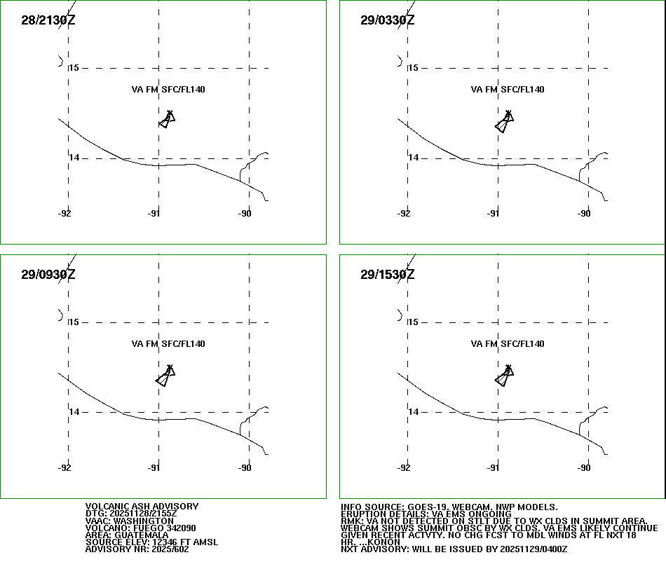 WashVAAC's tweet image. Latest advisory for #Fuego can be found here:
ospo.noaa.gov/VAAC/ARCH25/FU…