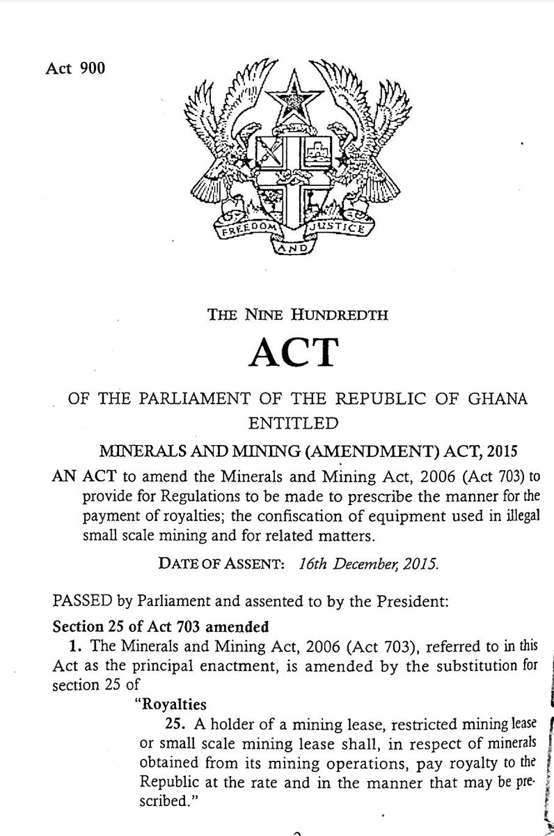1. I am quite saddened by how we have been treated by Ghana's Mines Minister &amp; Head of the Lands Committee in Parliament.

2. They are hell-bent on passing the Atlantic Lithium lease in Parliament and are using very unfortunate tactics to do this.

3. First, the Mines Minister