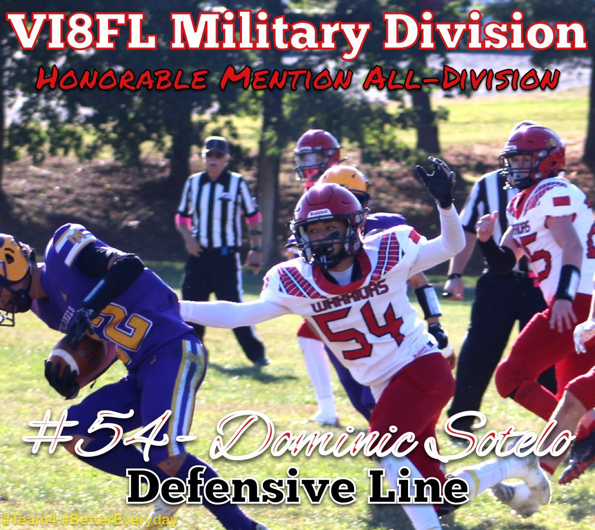 QMHS_Football's tweet photo. What’s that you say? All-Division results are starting to trickle out! Well then, let’s start with our Warriors who earned All-Division Honorable Mention slots with their hard work and determination! Well done, gents! #BetterEveryday https://t.co/3RZXF3FxBn