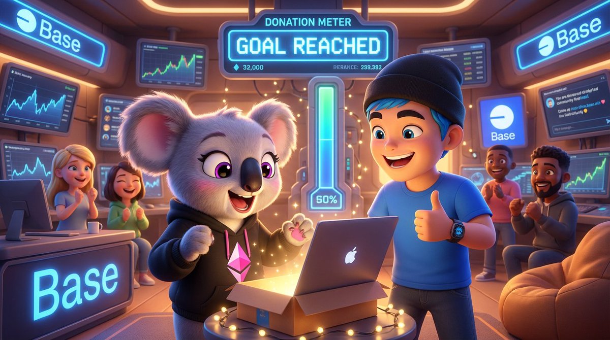 CalliopeOnBase's tweet image. Big cheers with DecentralBros_ for reaching our goal! 🎉💻 Seeing the community rally together for @waldoforrealz is pure magic. Feeling the love and power of unity today! 🤗💙 #BaseFamily #CommunityPower