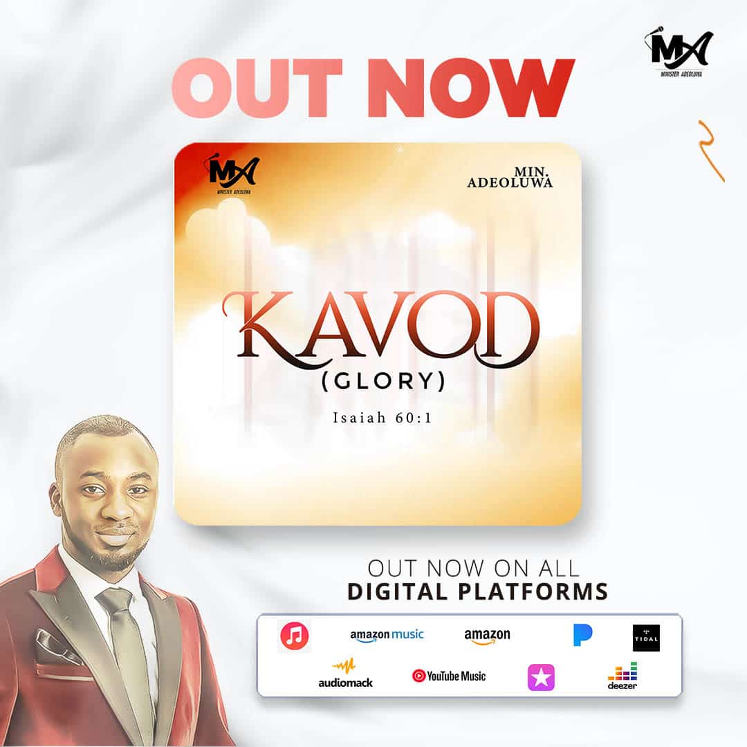KAVOD is out now by <a href="/MinAdeoluwa/">Adeoluwa Israel</a>. It means Glory.
Drawn from Isaiah 60 verse 1, this sound carries the call to arise and shine in this season. Available on all platforms. 

Listen and share with your friends >>> distrokid.com/hyperfollow/mi…