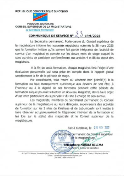 Conseil Supérieur de la Magistrature -RDC (@csmcsmrdc2022) on Twitter photo 