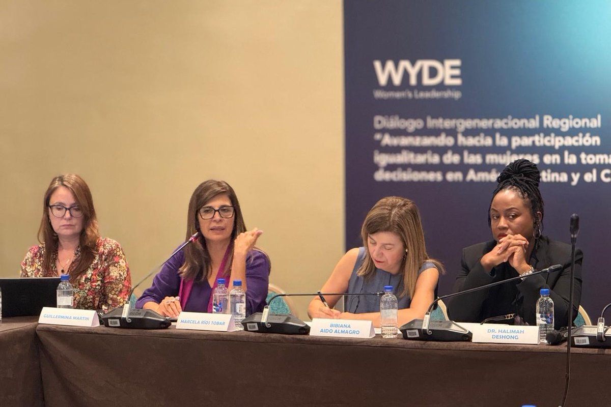 idea_int_pa's tweet image. 🇵🇦 #WYDEWomenLeadership. Directora regional Marcela Ríos (@mriost) en el panel: Estrategias y lecciones aprendidas para prevenir y mitigar la violencia contra las mujeres en política.
&quot;La violencia en línea es un desafío crítico para la democracia&quot;. 
#DiálogoRegional 
#IDEA30Años