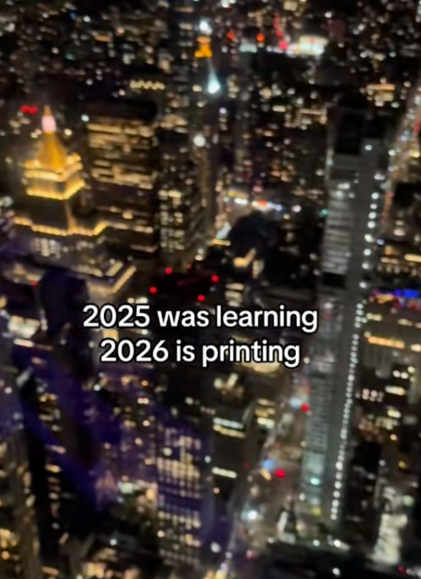 zazashisha's tweet photo. There is a massive Day-Trading trend going viral on tiktok:
https://t.co/dp1giOGm55
People post that:
"2025 was learning year
2026 is printing year"
Extremely viral trading trend https://t.co/UkVBB7vpV6