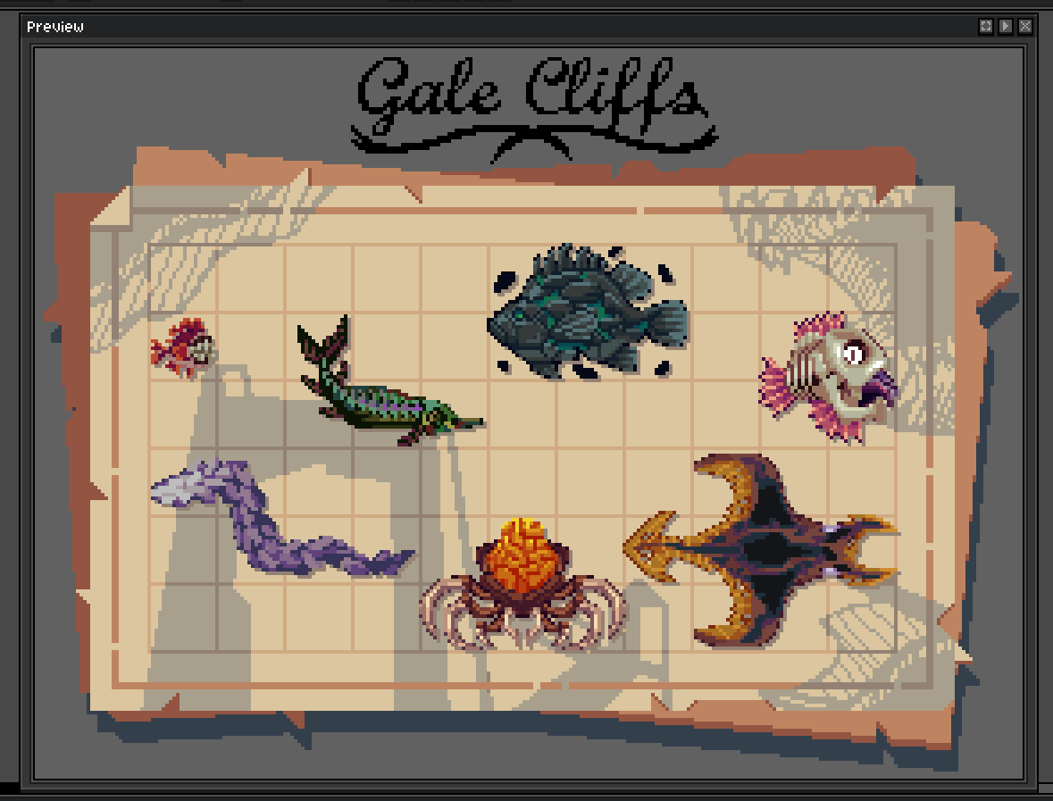 Gale Cliffs.

[ #Pixelart | #DREDGE ]