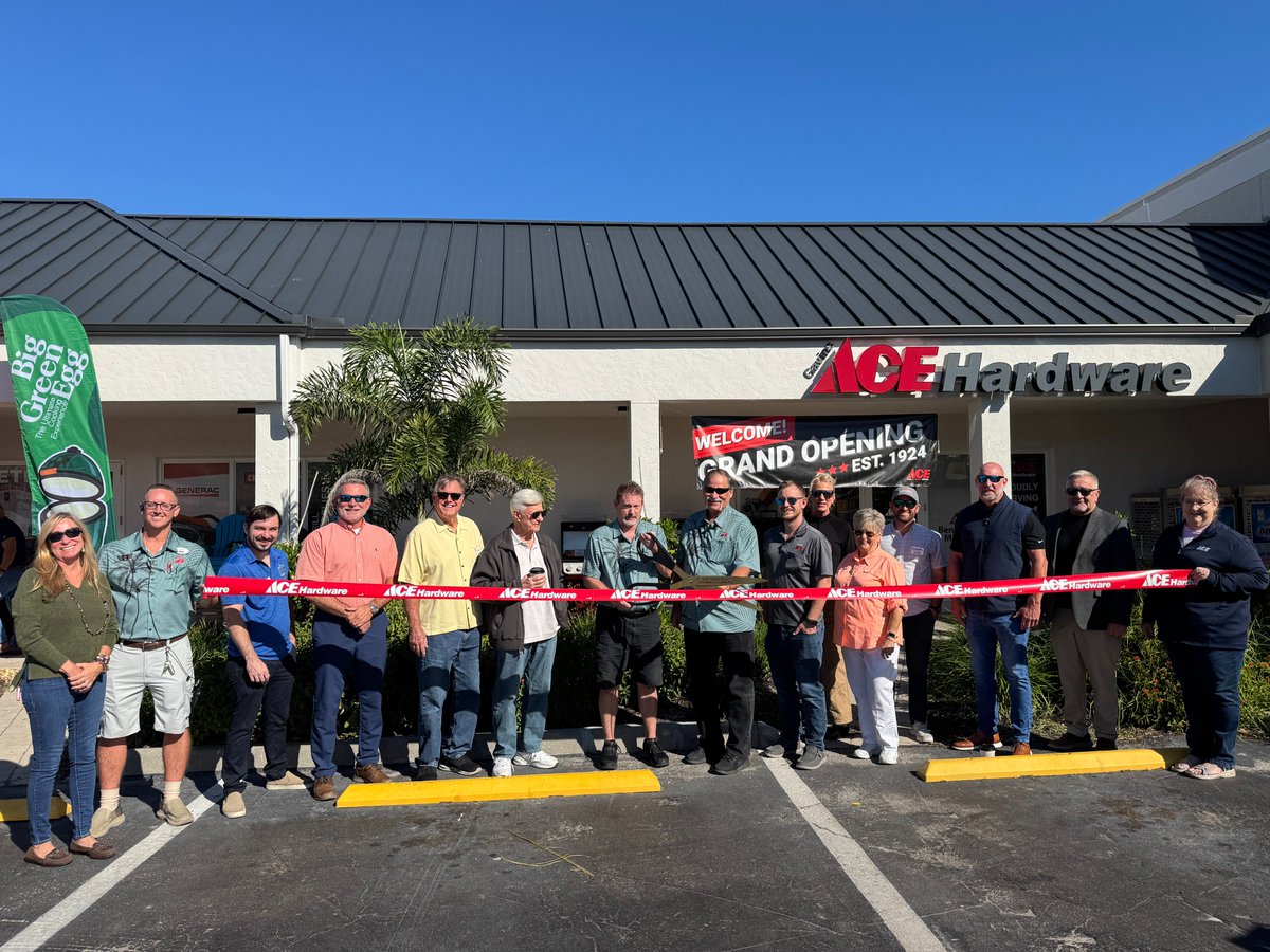 FMB_Chamber's tweet image. ✂️🎉 Ribbon cutting at Santini Plaza! Welcome Gavin’s Ace Hardware to your new location! 🛠️🌴 A fantastic addition to FMB! 👏

gavinsacehardware.com

#FMB #FortMyersBeach #AceHardware #RibbonCutting #ShopLocal #CommunityStrong