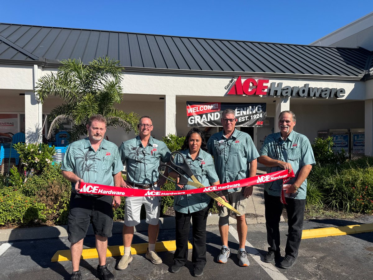FMB_Chamber's tweet image. ✂️🎉 Ribbon cutting at Santini Plaza! Welcome Gavin’s Ace Hardware to your new location! 🛠️🌴 A fantastic addition to FMB! 👏

gavinsacehardware.com

#FMB #FortMyersBeach #AceHardware #RibbonCutting #ShopLocal #CommunityStrong