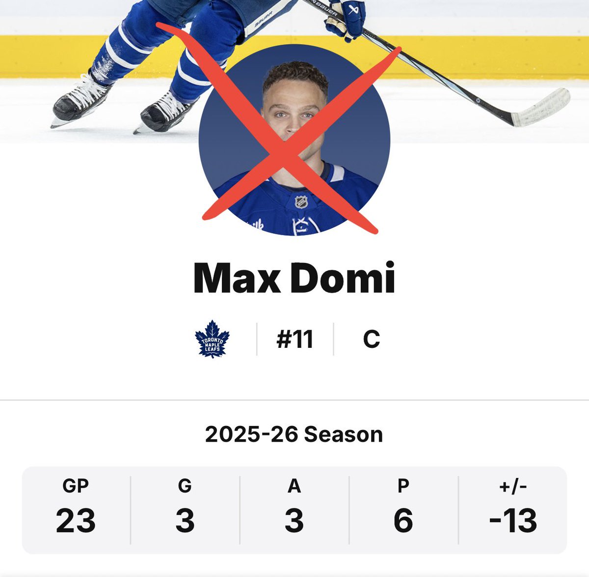 LeafsPapi_'s tweet image. Max Domi healthy scratch despite Nylander being out 😳