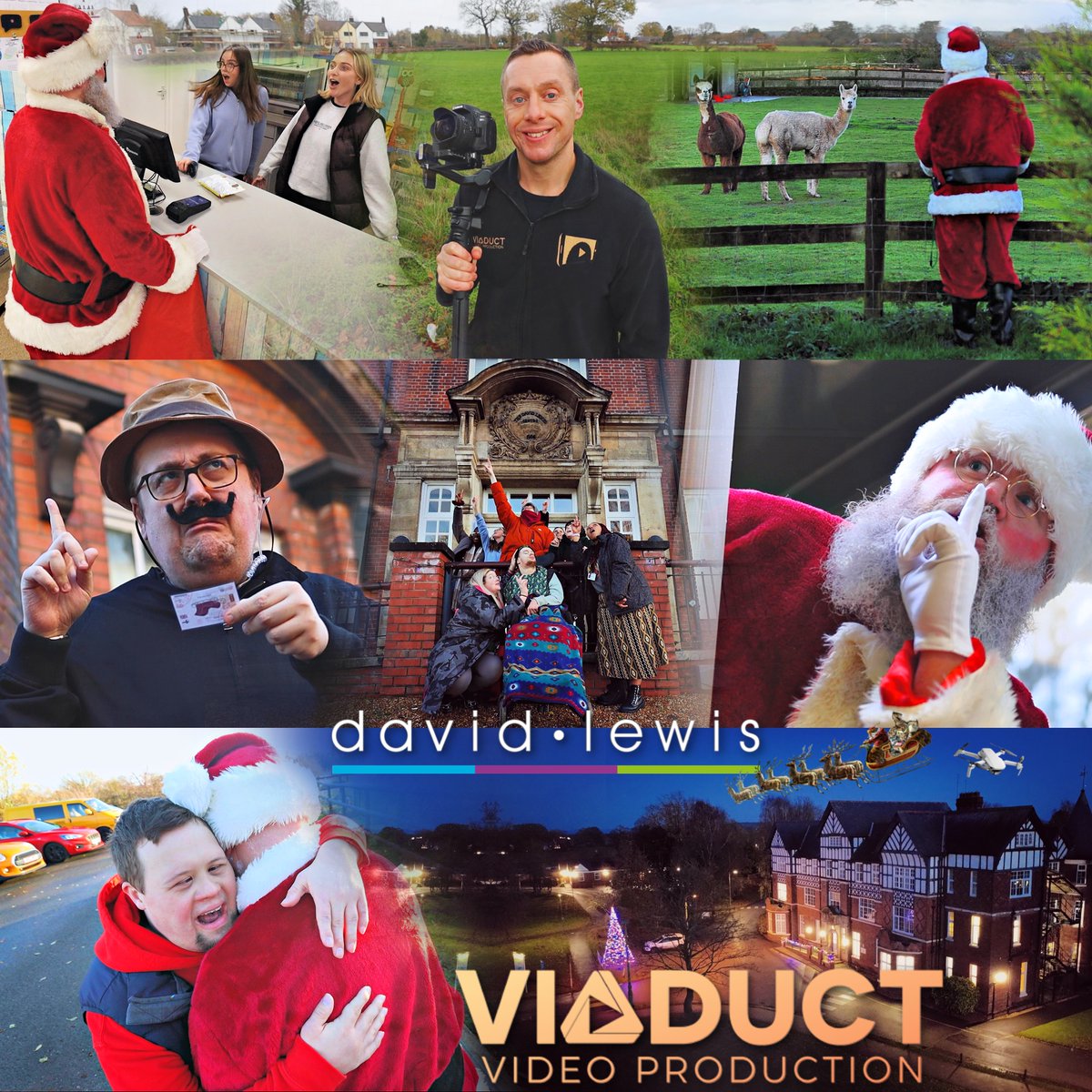 Friday's festive frames from filming our friends at David Lewis in Alderley Edge. Lots of colour and character to capture as always. Great work today team. #lovewhatyoudo #alderleyedge #FestiveFun #DavidLewis #alderleyedge