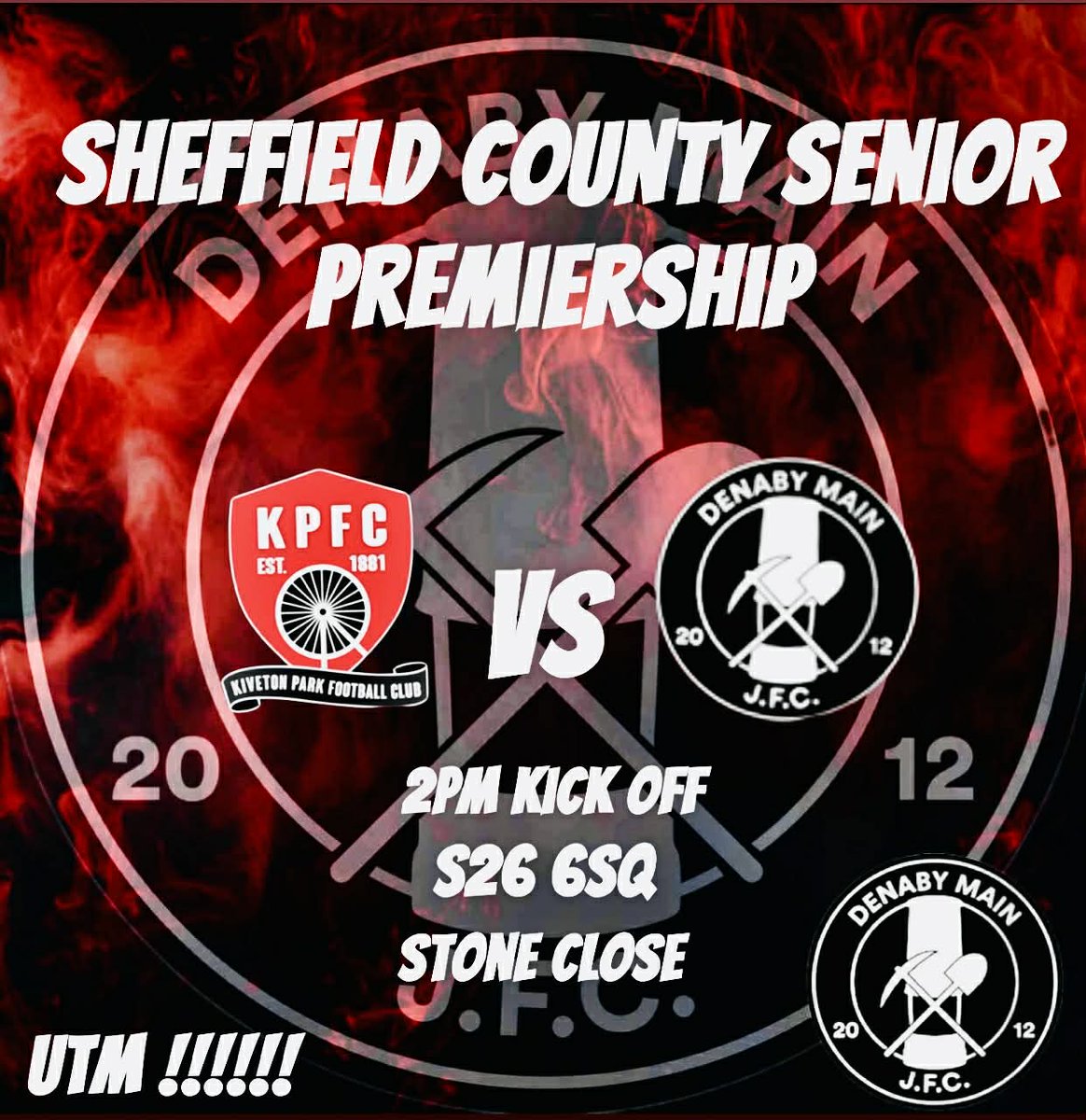 First team travel to kiveton tomorrow in the league ,while the devs are at home to Youdan also in the league 
Hope the weather don't come like it's forecast 
UTM