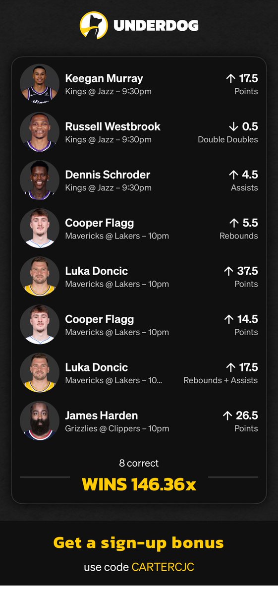 play.underdogfantasy.com/es-IEZYnCeQIf

Lick it in !! 🔥 

Big night let’s ✅!!