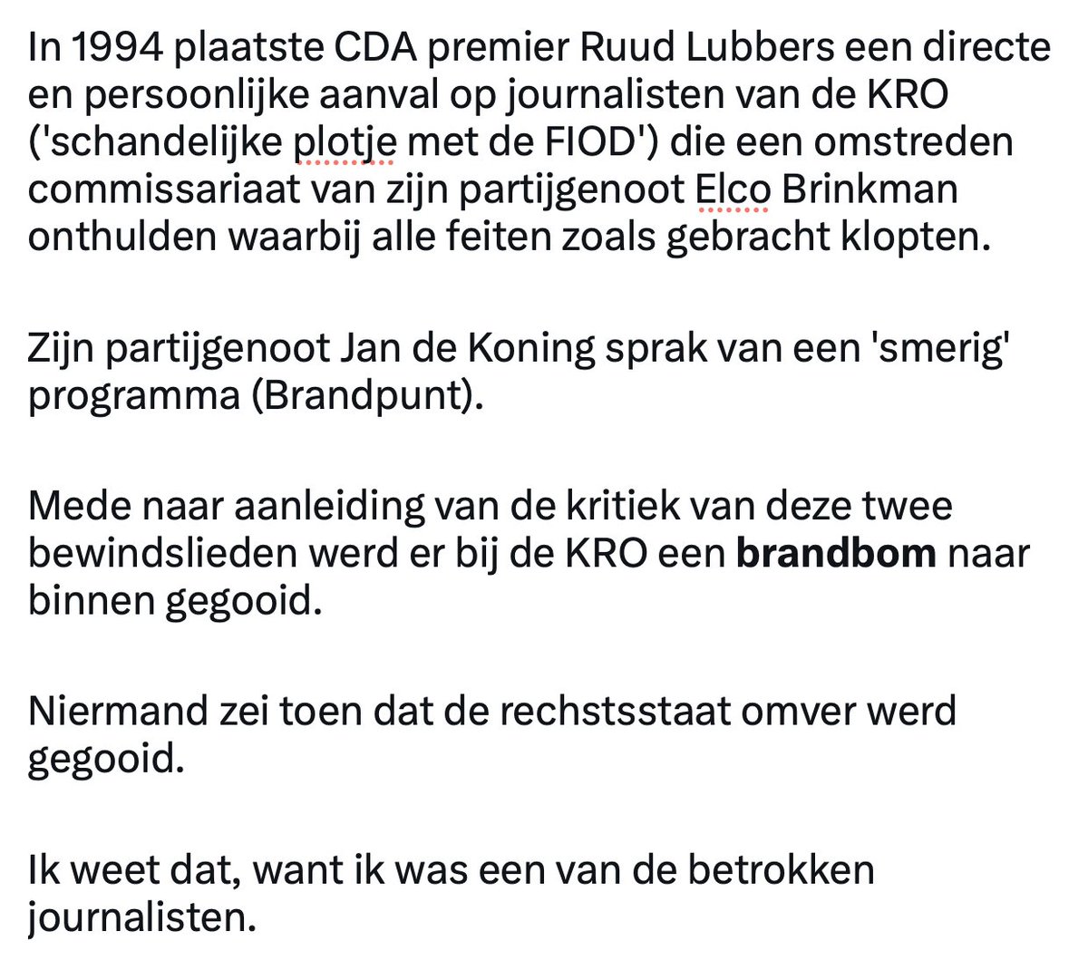 tonfvandijk's tweet image. Over kritiek van ministers op publieke media en journalistiek naar aanleiding van  @MonaKeijzer :

Die is van alle tijden: