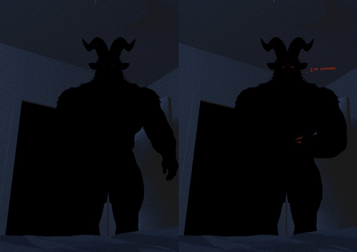 You think it’s a sleep paralysis demon, but it's just Baphos showing up to ask for more food.