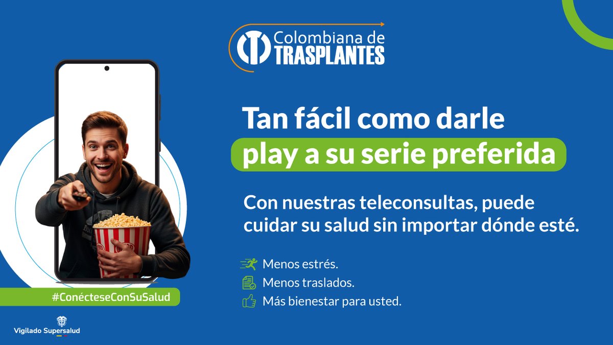 coltrasplantes's tweet photo. ✅ Cuidar su salud es tan sencillo como disfrutar de lo que más le gusta. Agende su teleconsulta y siéntase acompañado en cada paso.
#ConécteseConSuSalud #SaludSinLímites #Teleconsulta #PacientesColombia #IPS https://t.co/aNwRaZ1Y4d