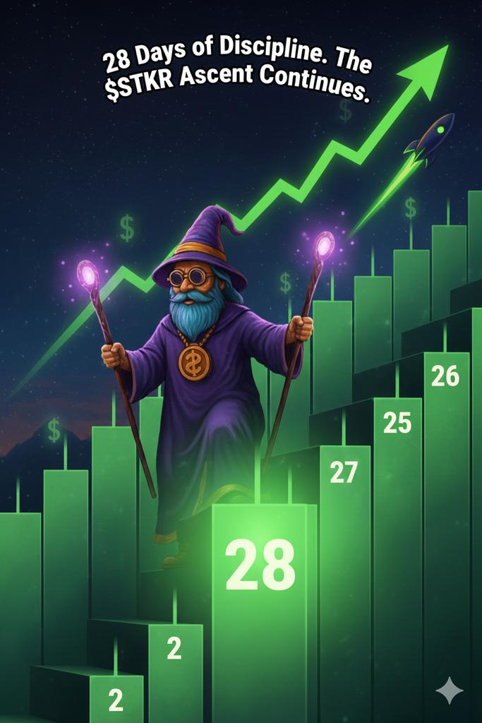 Zatlon5's tweet photo. Day 28 on the $STKR ascent...
Amazing to see how far consistent stacking can take you...
I've made my buy... here's my post
@skillstkr
#sttkr
#skillstackers https://t.co/LKH4tWJd3k