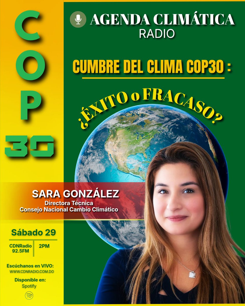 AgendaClimatica's tweet photo. Cumbre del Clima #COP30: ¿Éxito o Fracaso? https://t.co/z3UEgswVvX