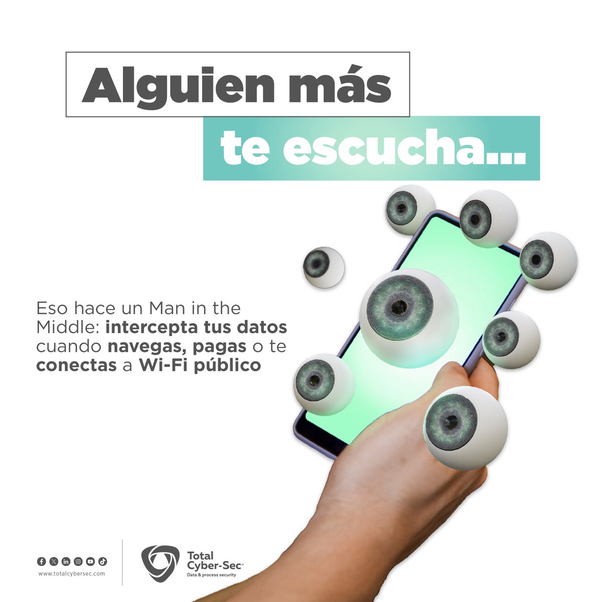 totalcybersec's tweet photo. 💀 Si alguien se mete “en medio” de tu conexión… no es cupido, es un #Ciberdelincuente.
Protégete y mantén tu conexión blindada 🔐Conoce más sobre los #Ciberataques a través de nuestras redes sociales.
#ManInTheMiddle #TotalCyberSec #Ciberseguridad https://t.co/lQbxTilPMX